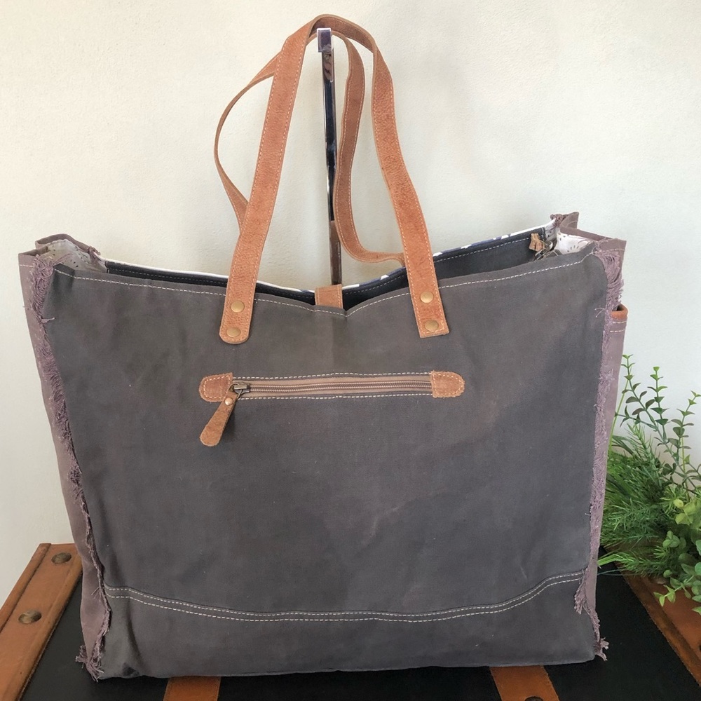 Partisan USA upcycled Canvas weekender Bag B-322 - Picture 7 of 8